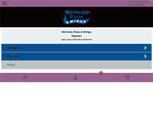 Tablet Screenshot of merivalepizzaandwings.com